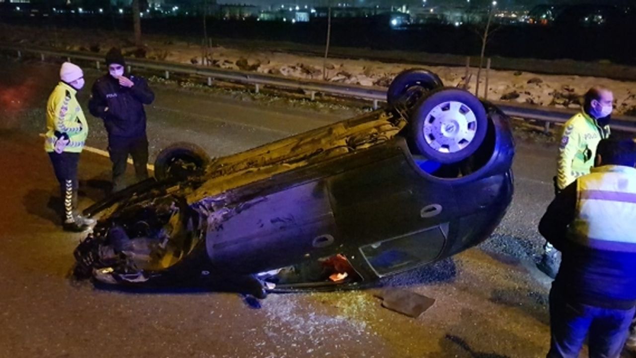 Başiskele’de korkutan kaza: 2 yaralı