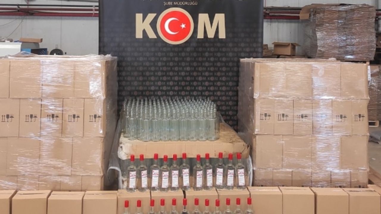 15 ton etil alkol ele geçirildi