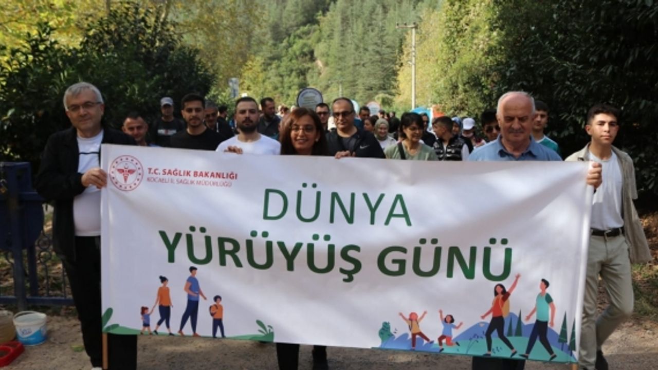 Derince'de Dünya Yürüyüş Günü Etkinliği