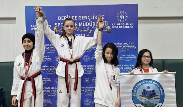 Körfezli Taekwondocular 10 madalya ile kürsüdeydi